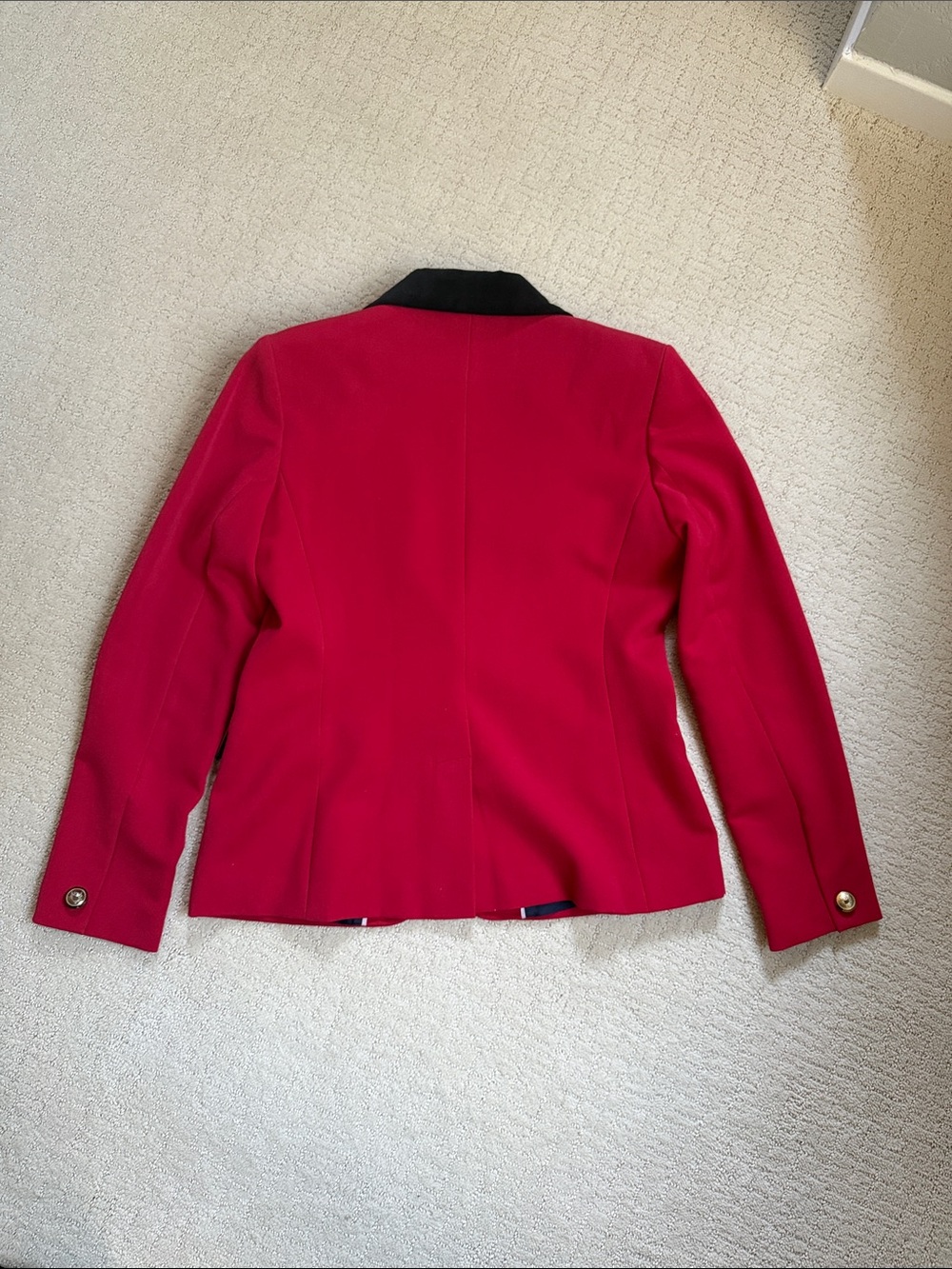 Structured Blazer with Velvet Collar - Picture 4 of 4